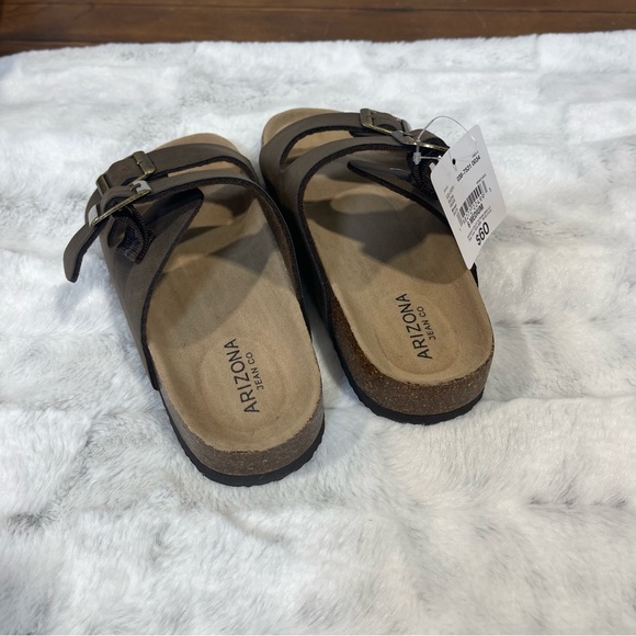 Arizona Brown Slide Sandals size 6 - Picture 5 of 8
